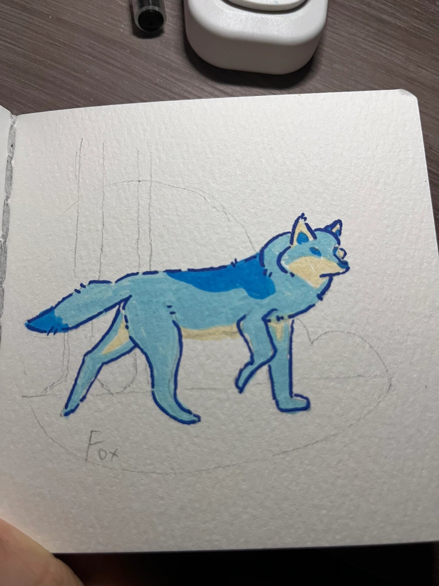 丙烯马克笔|小狐狸(附步骤图) f is for fox 画笔:广纳丙烯马克笔7200