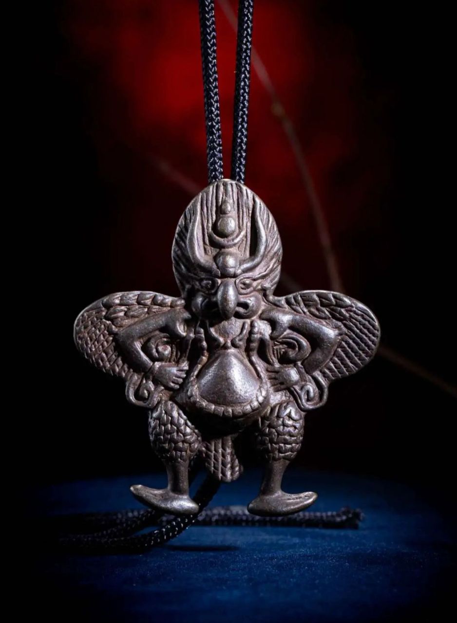 藏传精品清代老天铁大鹏鸟