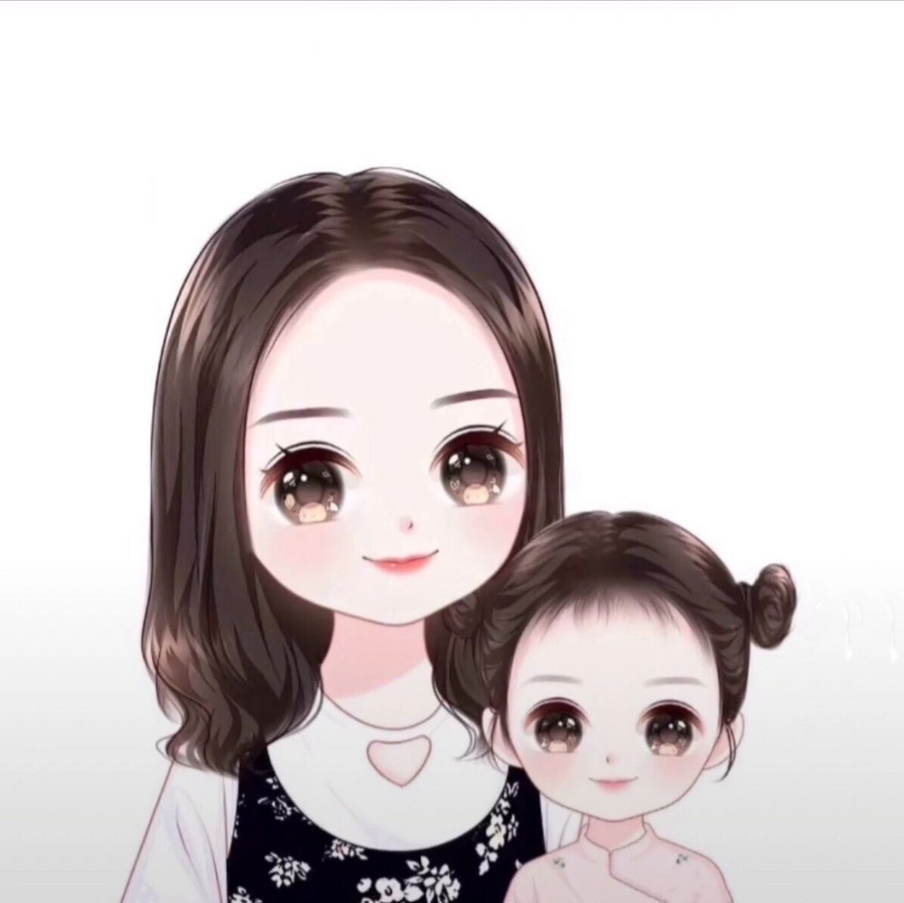 应大家要求,再上一波母女卡通头像