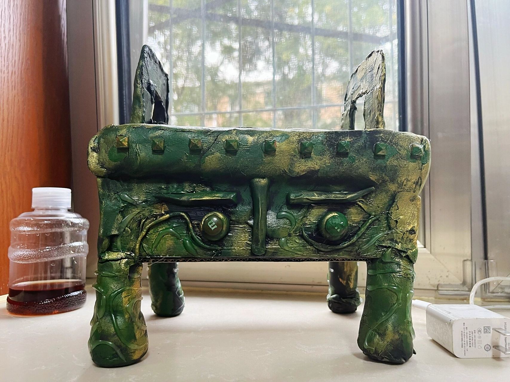 粘土做青铜器,儿童创意手工