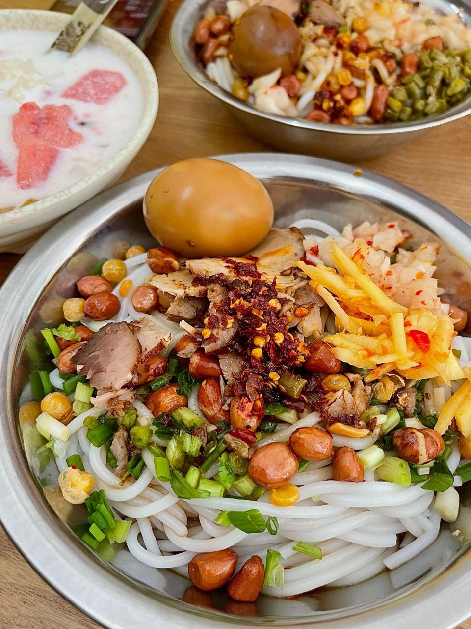 永州老字号人气早餐‼️佬佬卤粉➕椰汁清扑 俺单方面宣布佬佬