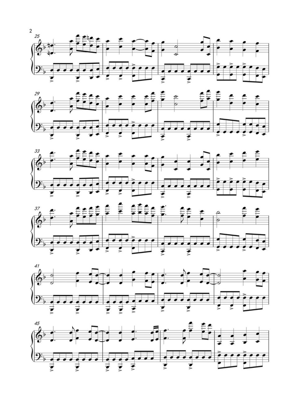 钢琴谱分享《victory 胜利》