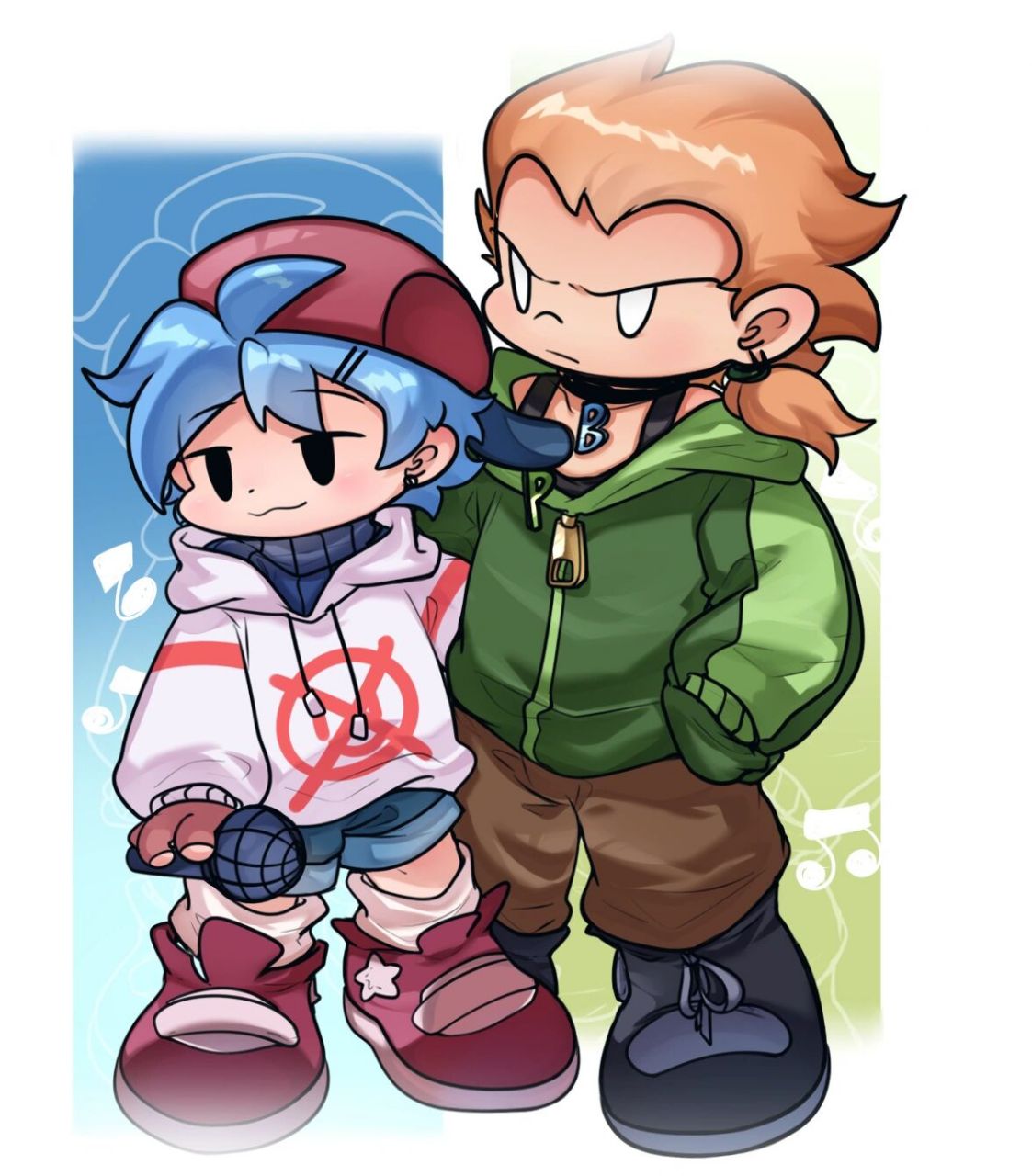 2023年了不会还有人在画fnf同人吧 黑夜终将吞噬地平线