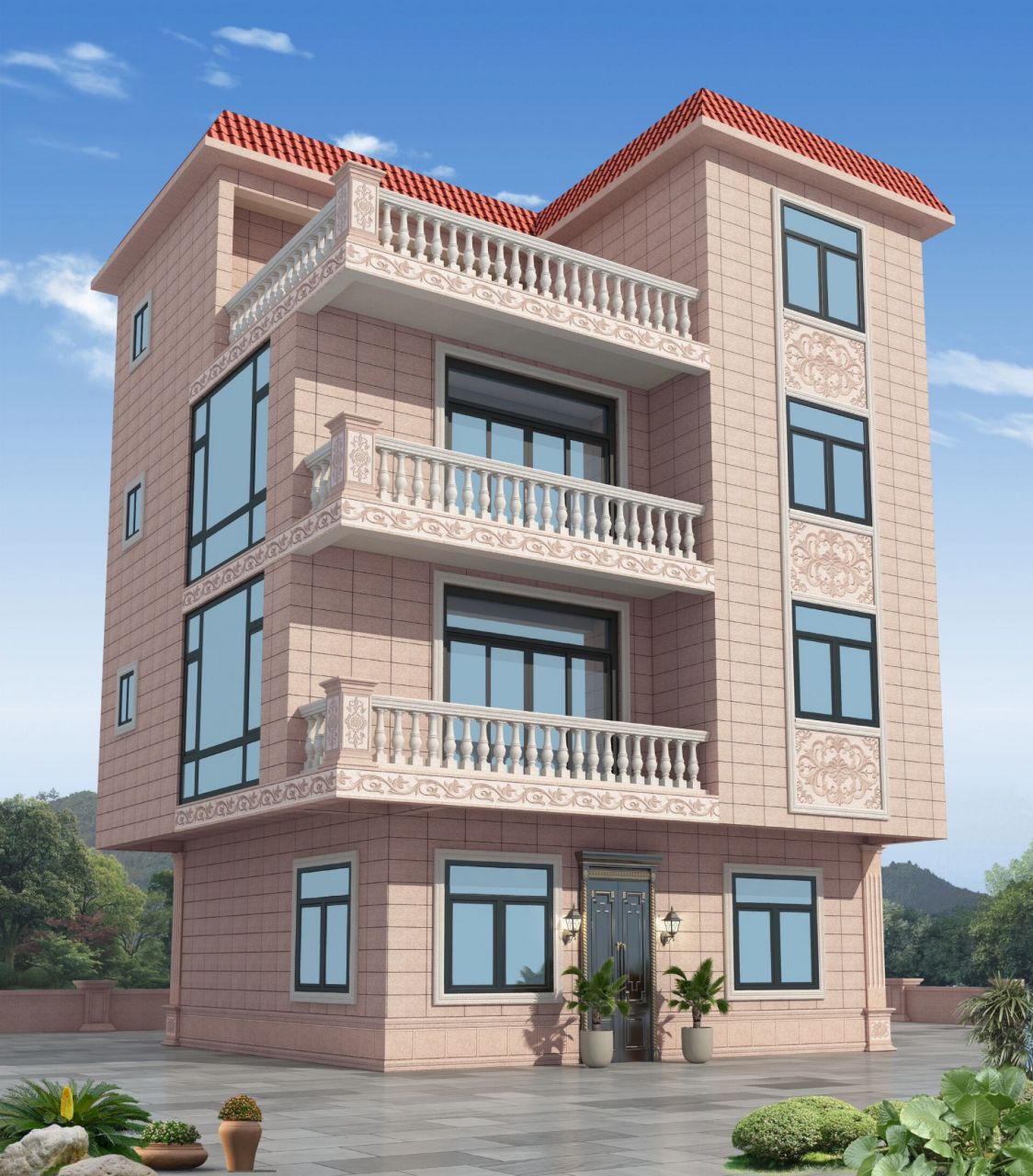 外墙瓷砖选用什么颜色好看?