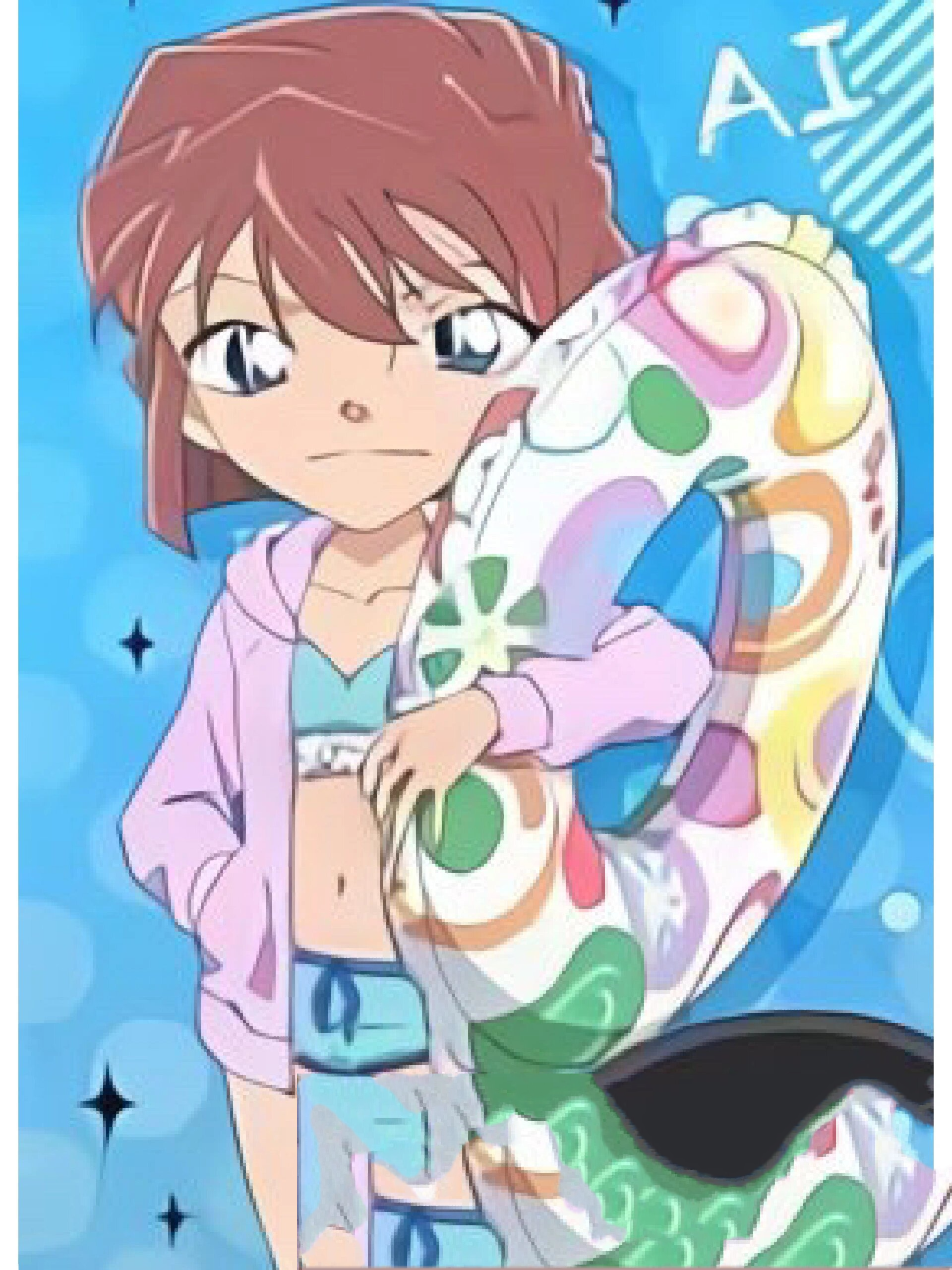 来学学哀酱泳装穿搭,(外加一个志保