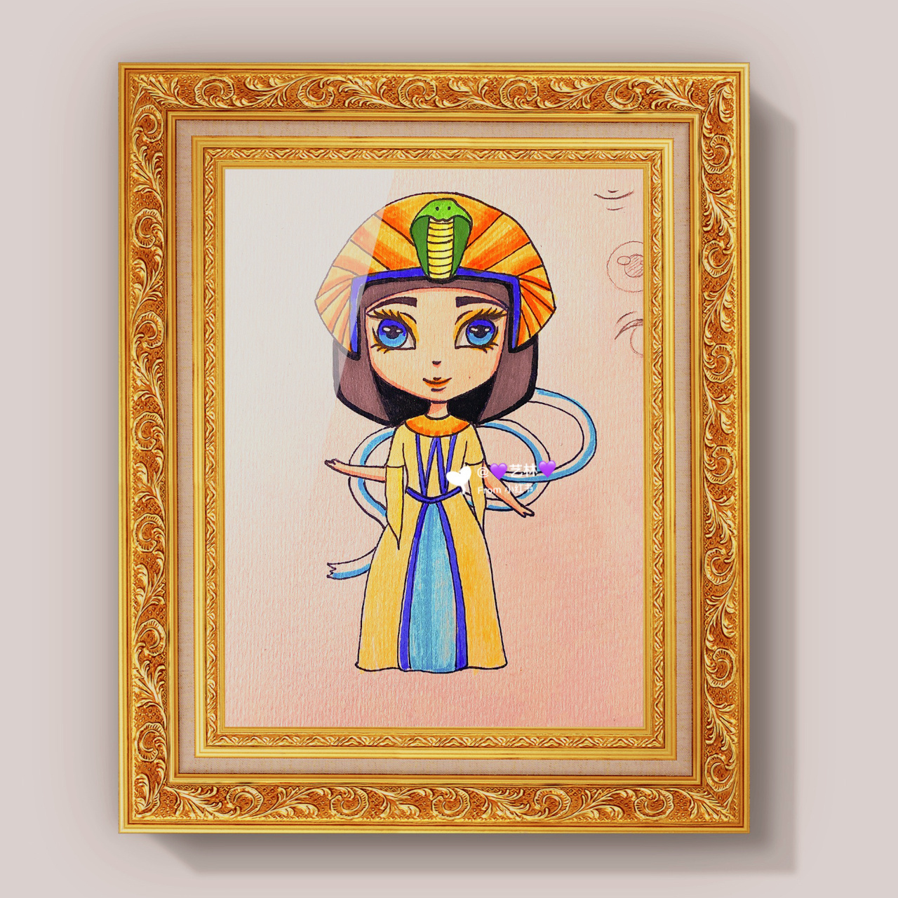 动漫-埃及法老服饰 原创作品:埃及艳后 临摹请标明出处哦