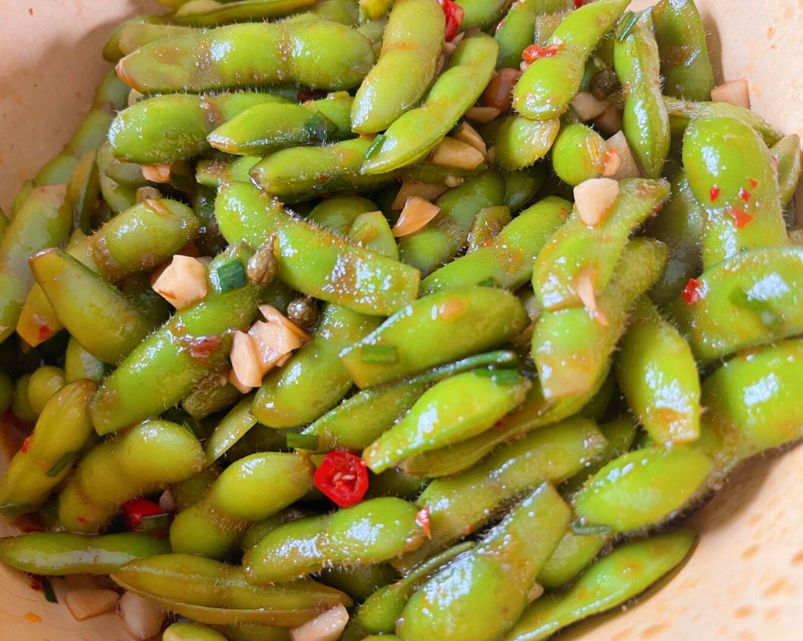 家常小菜～～凉拌毛豆 #家常小菜# #家常快手菜