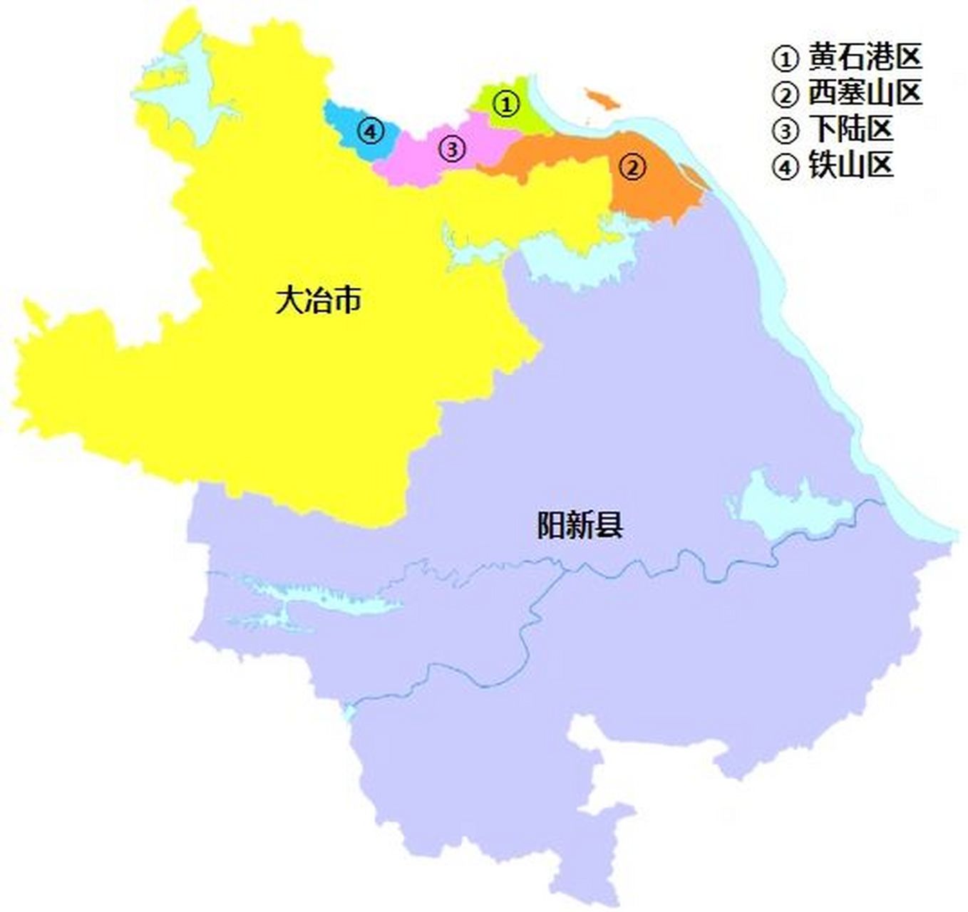 黄石行政区划 黄石市,湖北省辖地级市,总面积为4583平方公里,常住人口