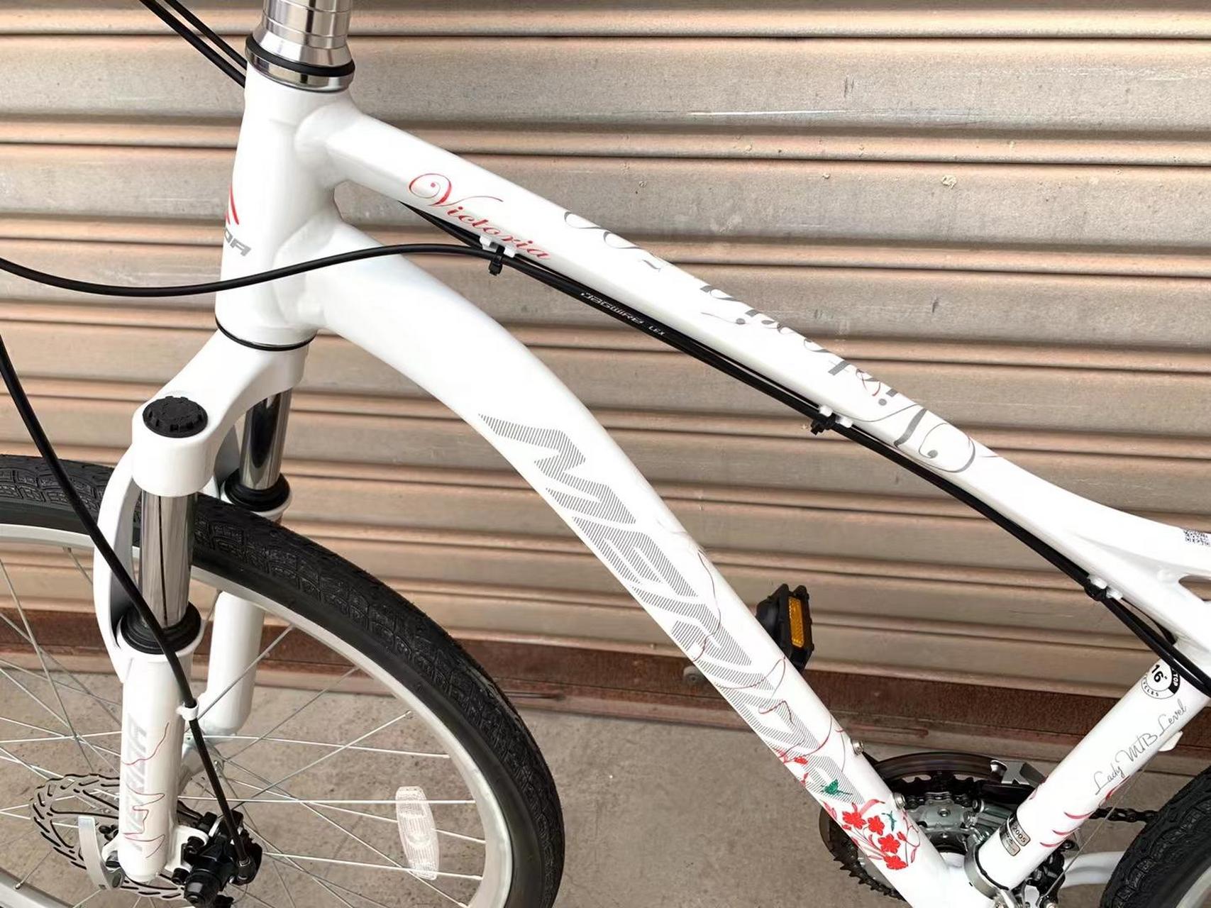 全新车  美利达维多利亚500,女款山地车,21速机械碟刹,减震前叉,16车