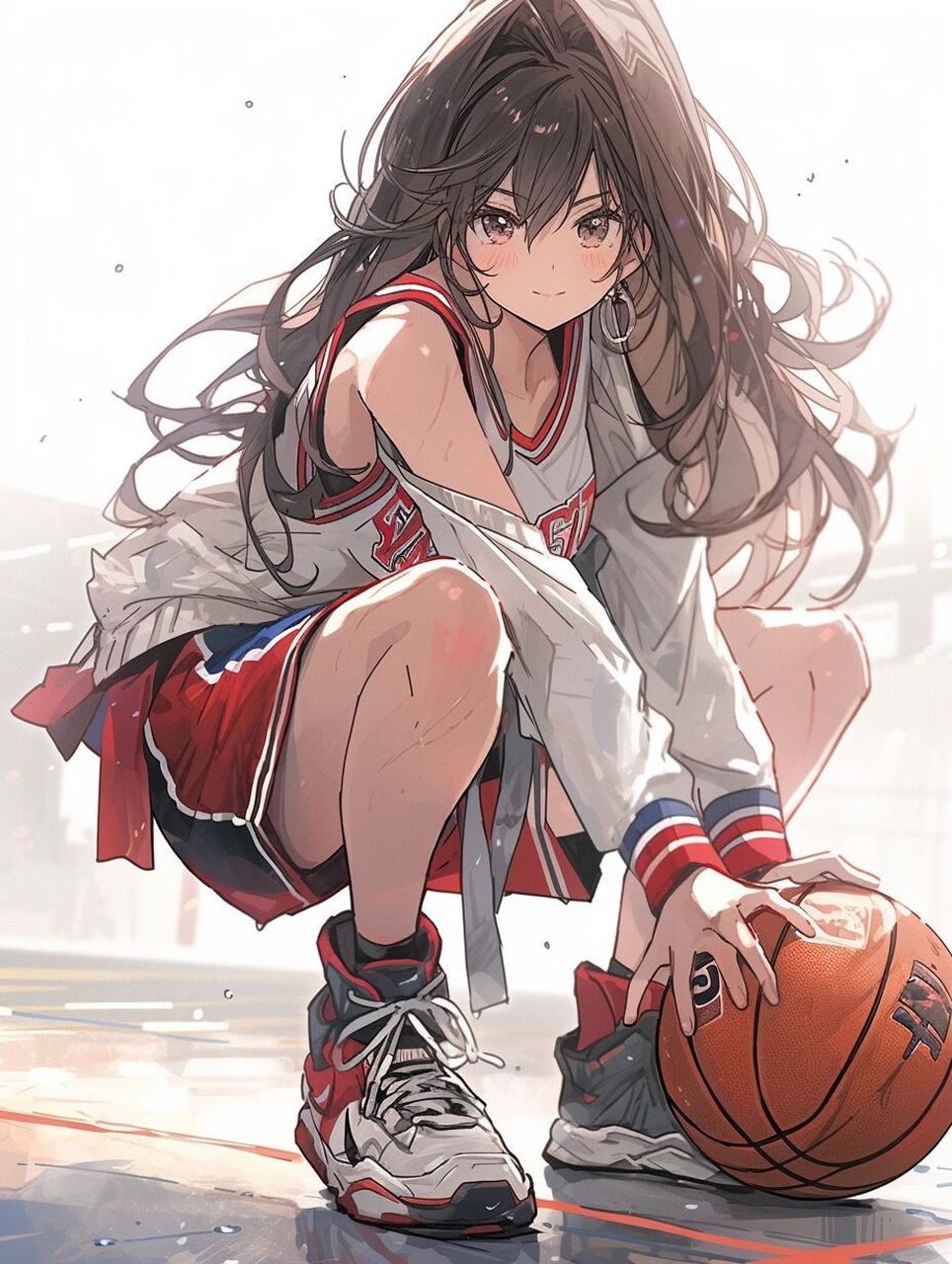 篮球少女-蹲姿 就…… 其实我也不知道为啥 新的默认风格喜欢出蹲姿