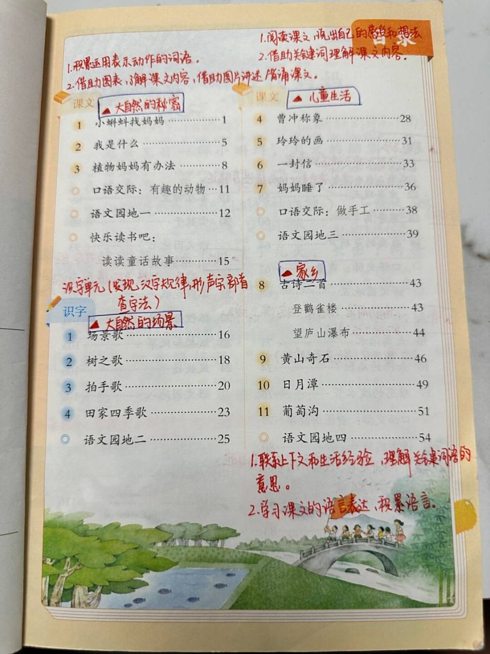 二年级语文上册目录全解 #语文# #语文笔记# #小学语文# #二年级