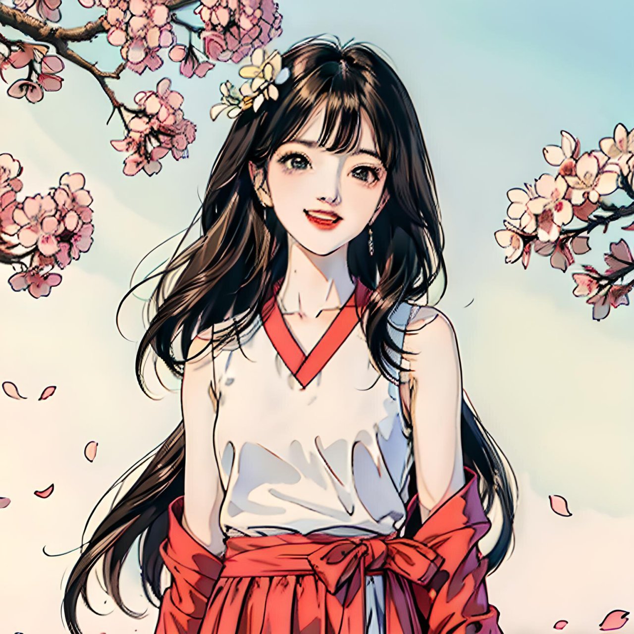 女生头像|春日桃花|好心情 #女生头像# #头像# #头像分享# #可爱头像