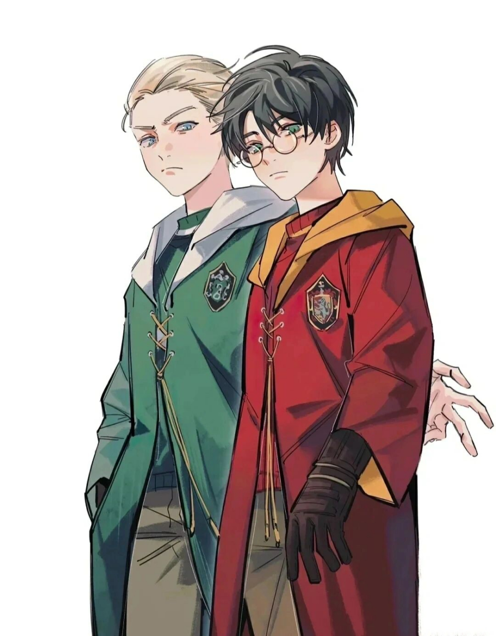 在网上找了一些德哈cp图 如有撞图,抱歉!