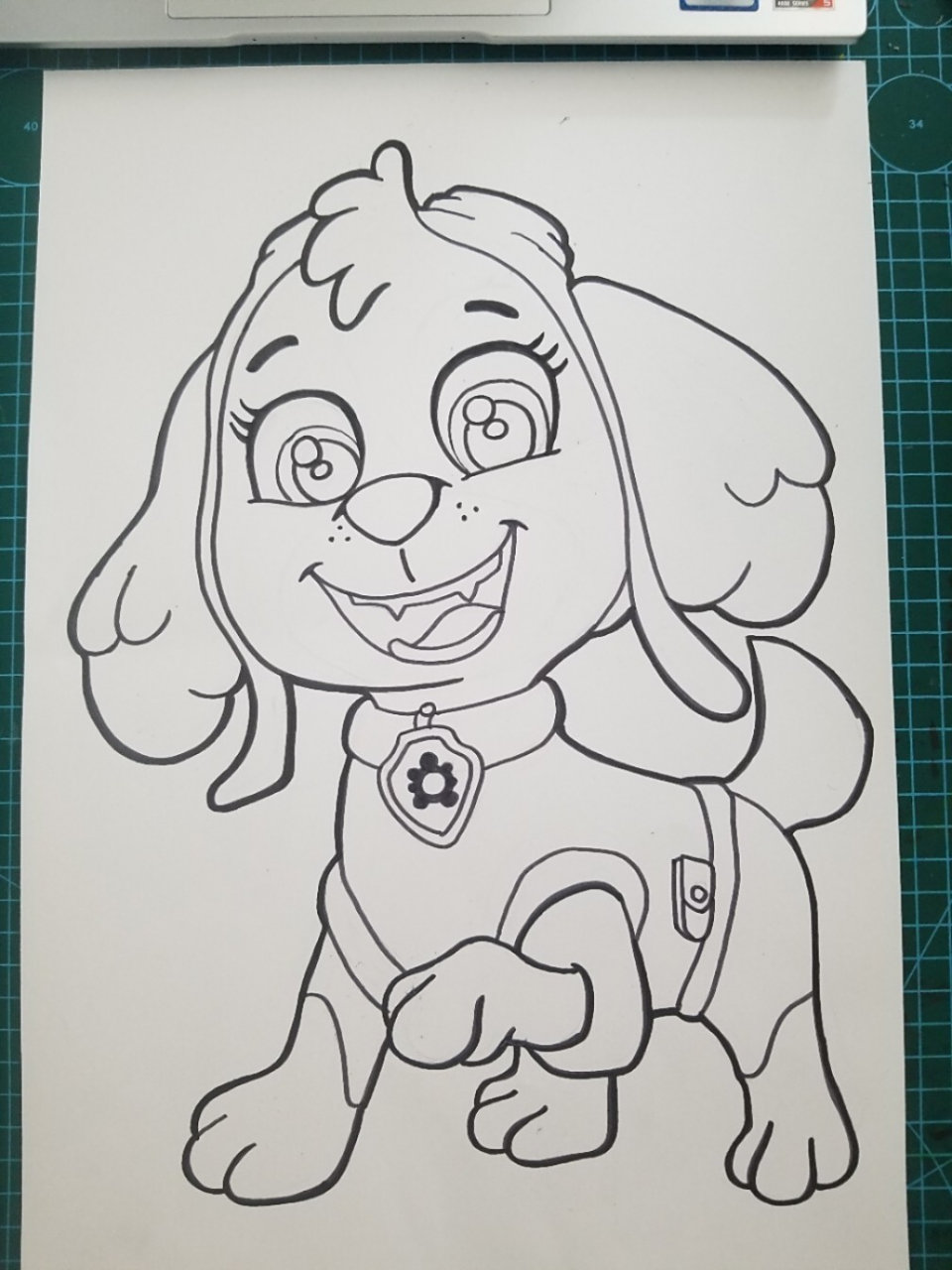 卡通动漫 #汪汪队立大功#动漫动物#天天#儿童画#马克笔卡通#创意美术