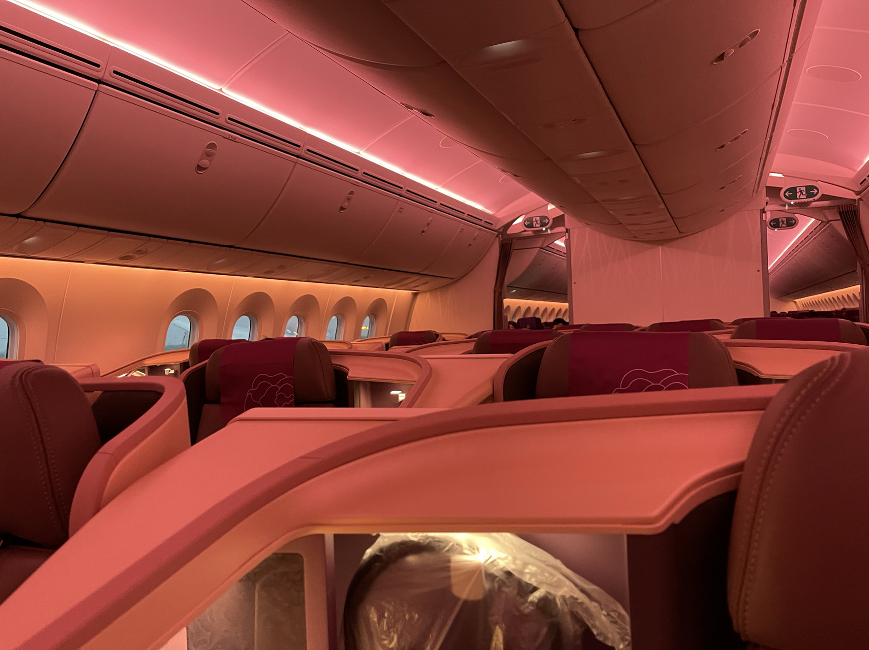 吉祥航空最美航班|打卡波音787公务舱 就凭飞机上的粉紫色 我也想吹爆