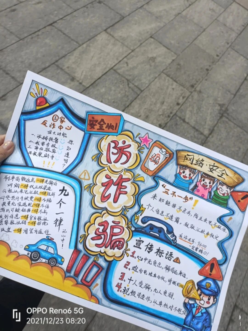 诈骗手抄报来了!