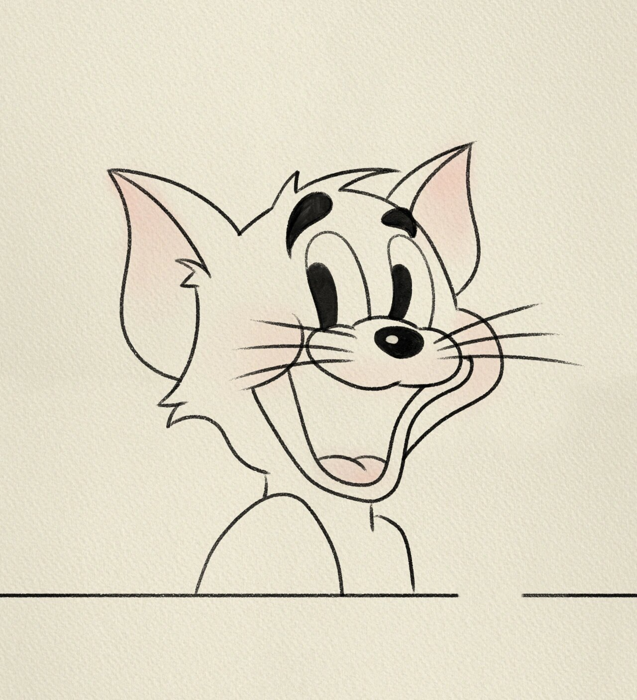 简笔画教程# #简笔画# #画个简笔画# #猫和老鼠# #寻找绘画大神