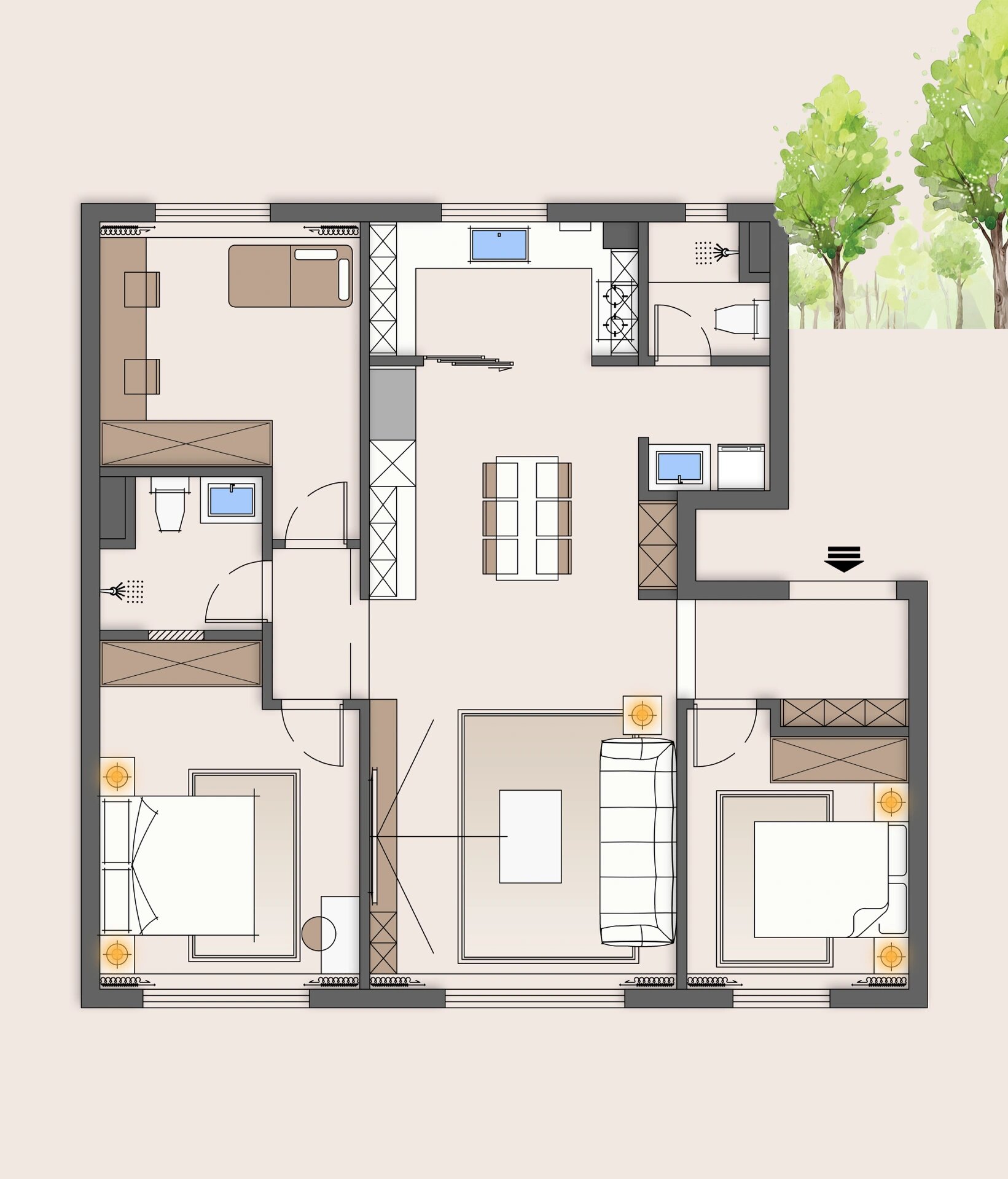 保利紫云 平面布局方案