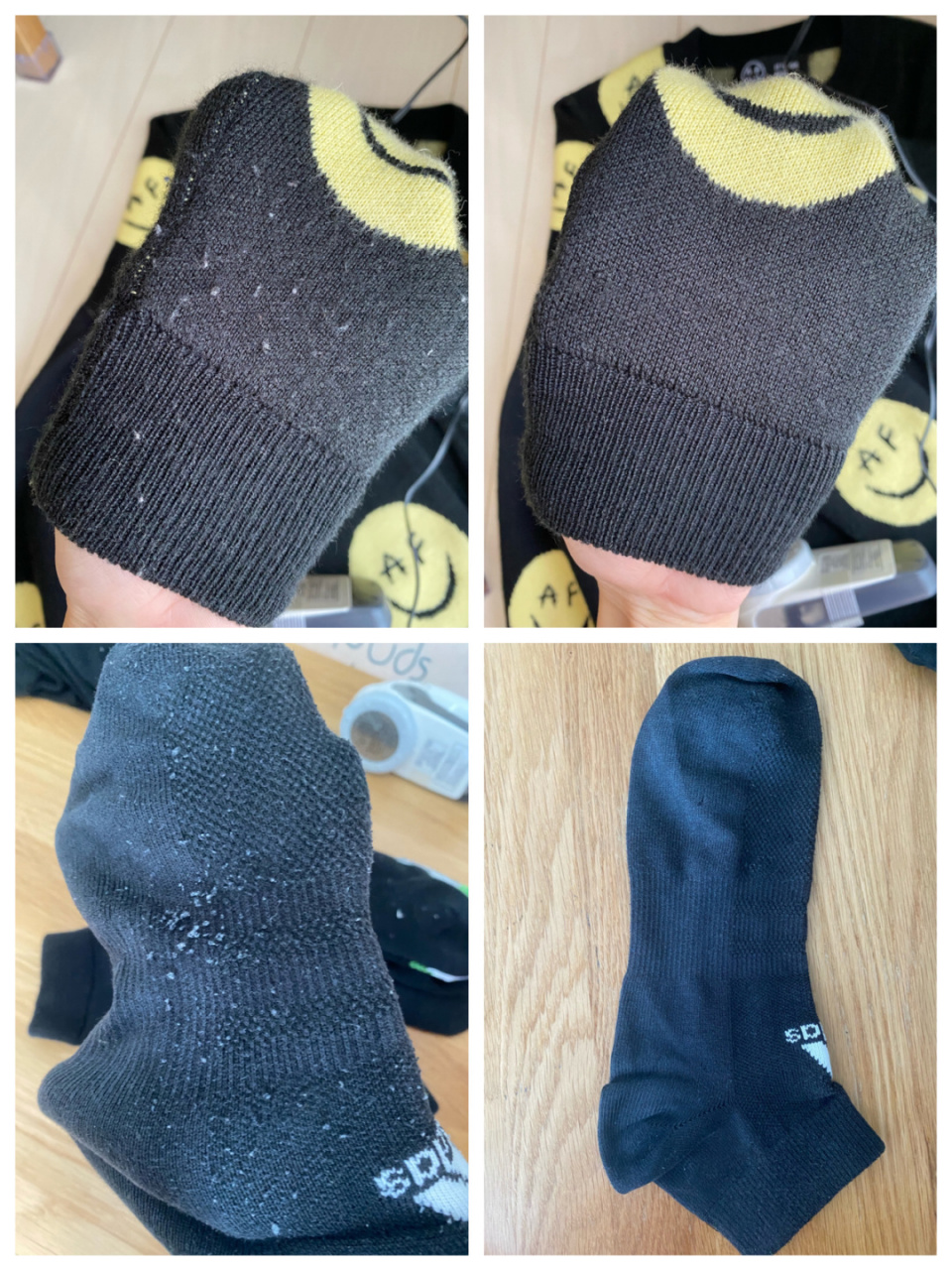 好用到哭的除毛球器,效果请看前后对比,这回起球的袜子和衣服不用丢啦