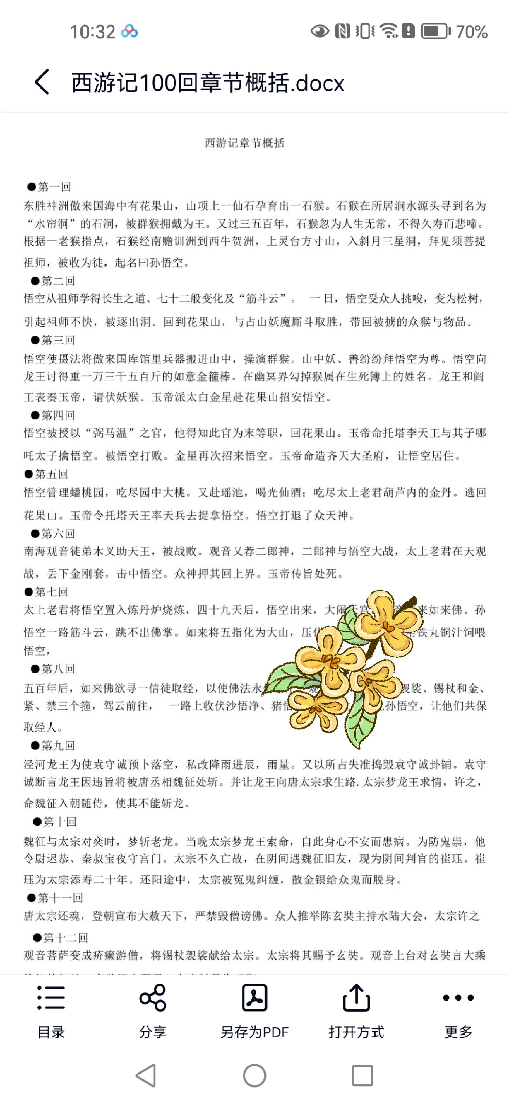 西游记》100回章节概括