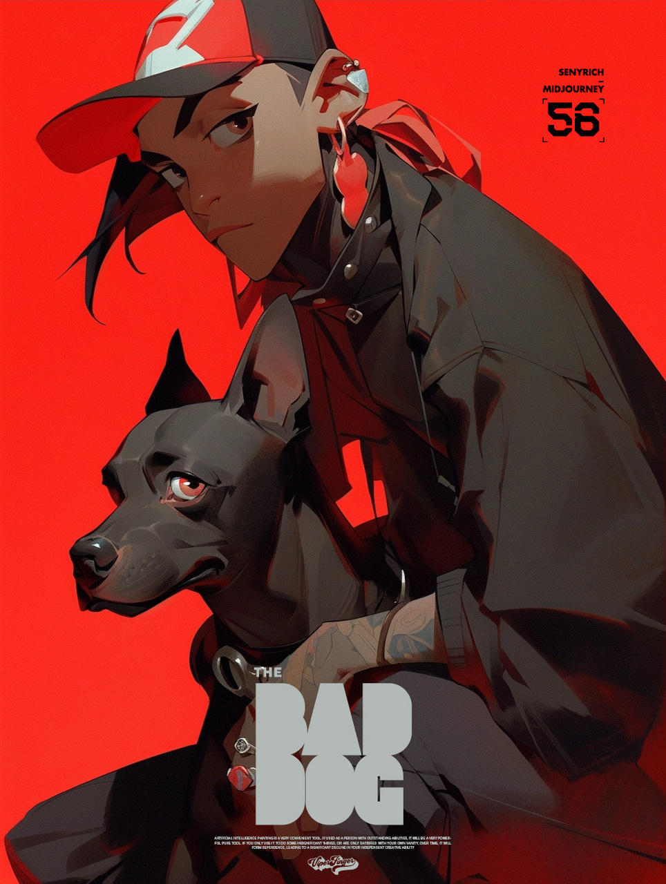 ai手机壁纸-《bad dog》no.1 超酷的男生版来啦!真的帅到爆炸!