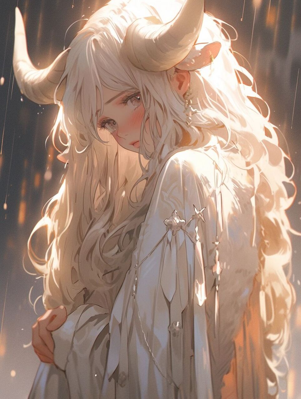 ai绘图|十二星座|75金牛座女生头像壁纸