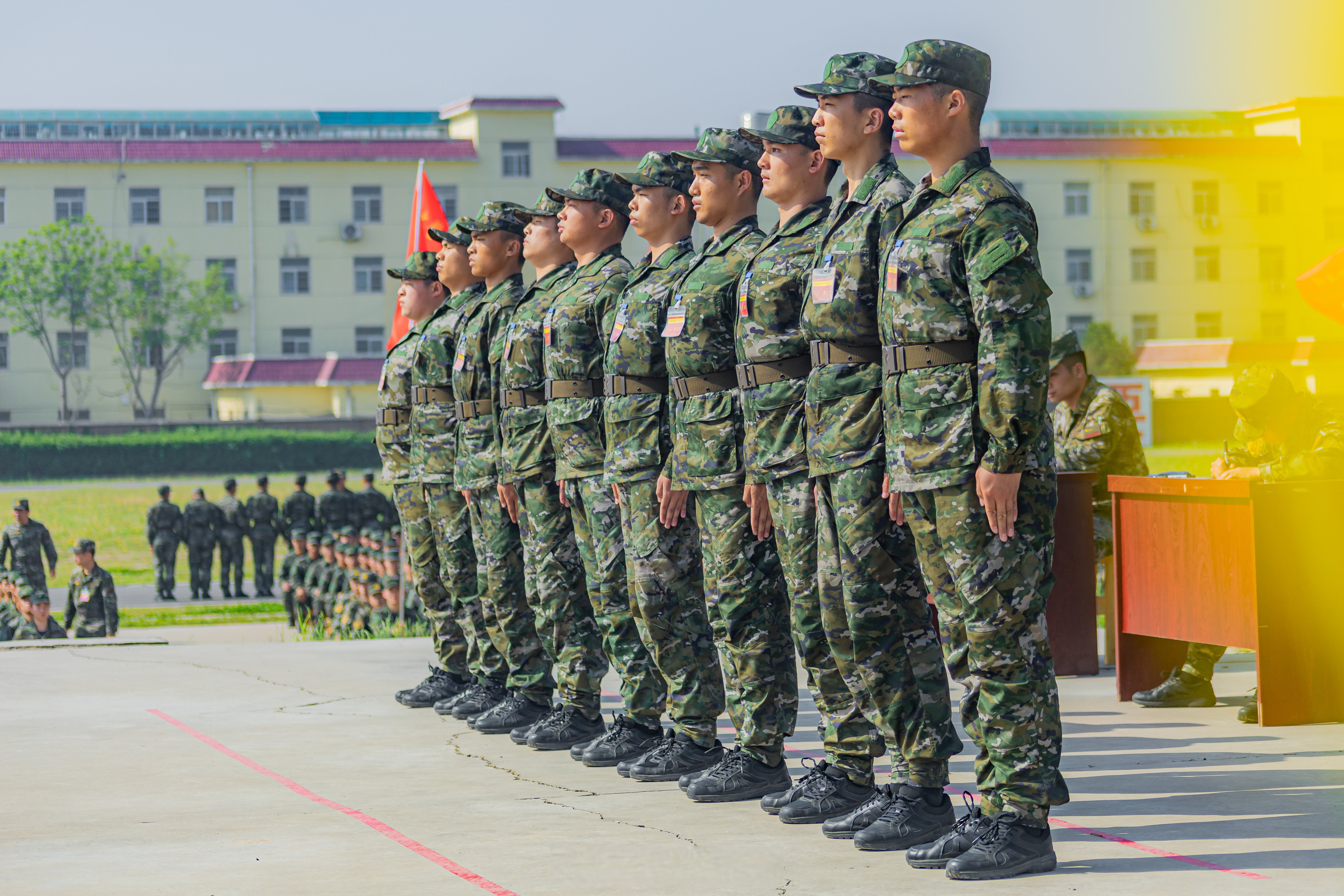 近日,武警河南总队新兵团组织队列与擒敌会操,让我们跟随镜头一起来