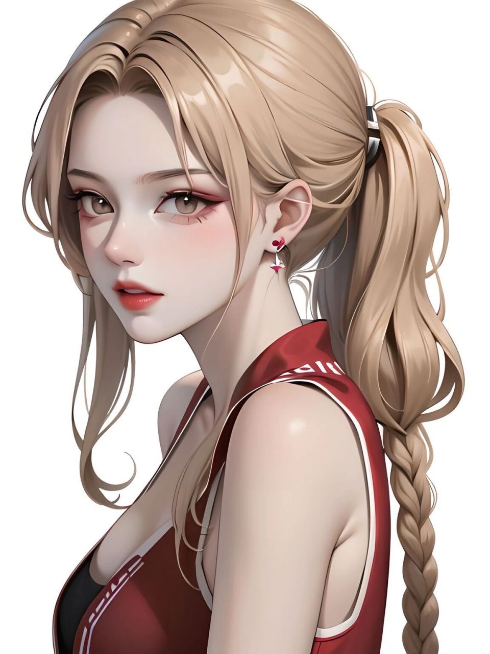 叛逆少女的独奏 女孩穿着漂亮的裙子,她的气质优雅,她的长发随风飘逸