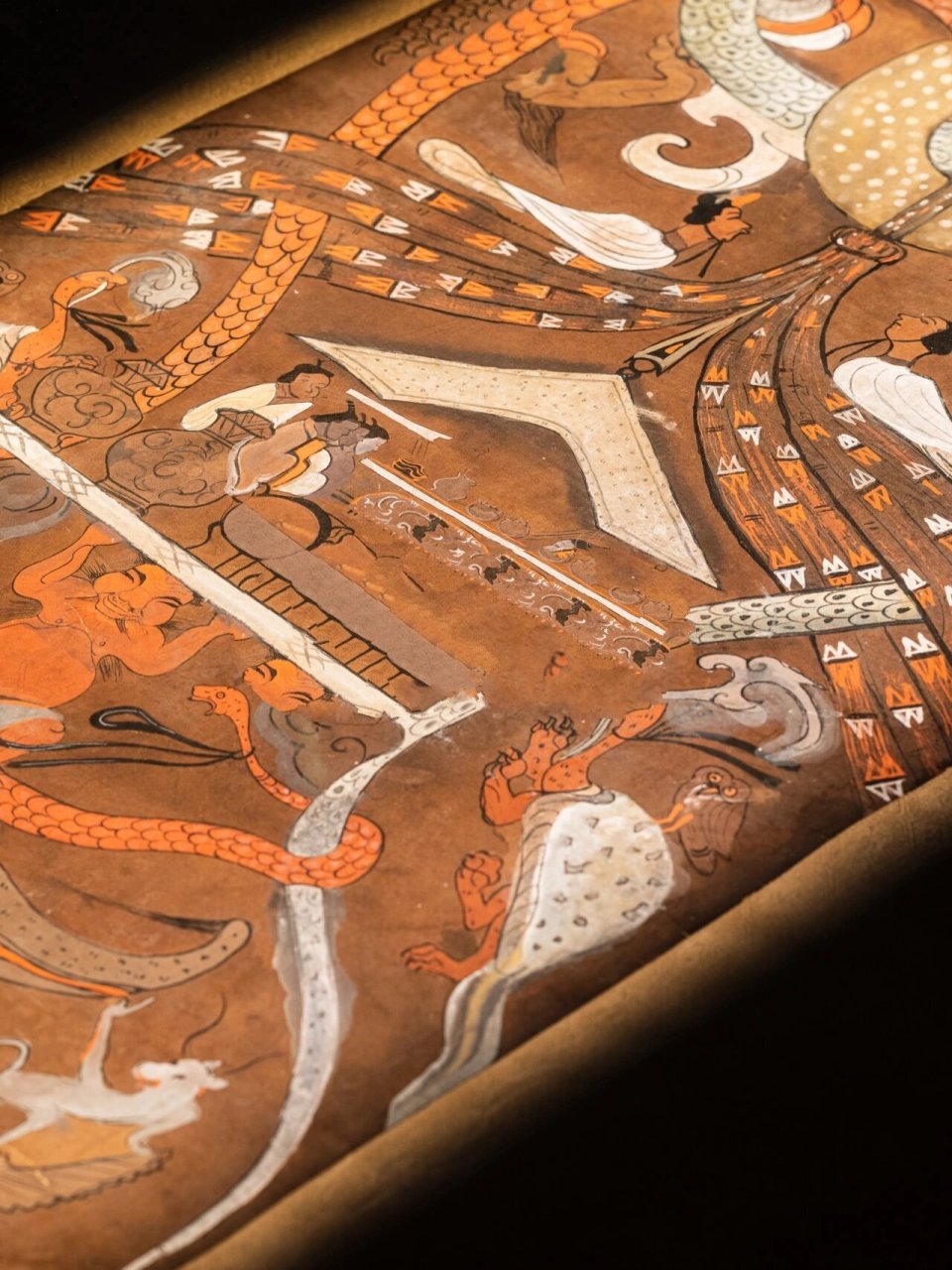 马王堆永生之梦|辛追t形帛画|湖南省博物馆 辛追墓t形帛画 西汉初期