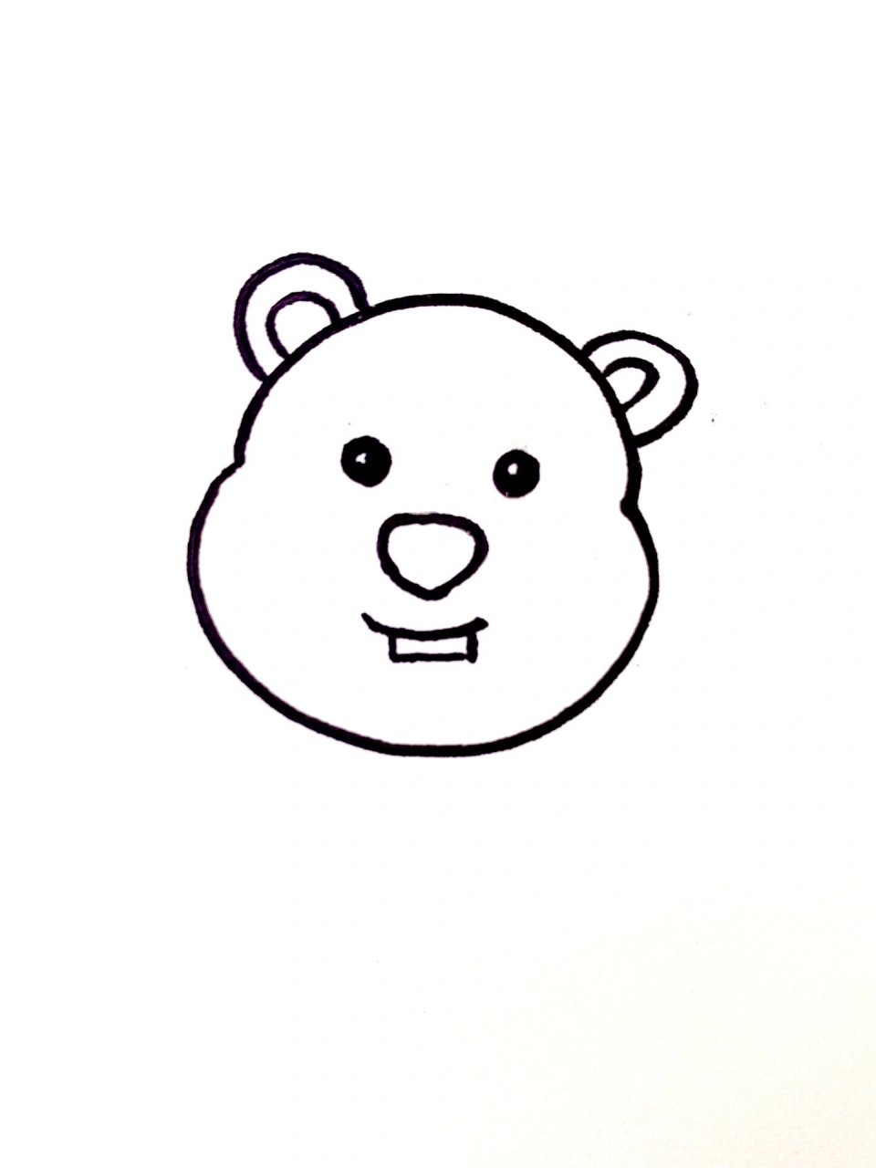 8零基础简笔画教程丨小海狸loopy 今日的小海狸来敦促你打卡下班啦