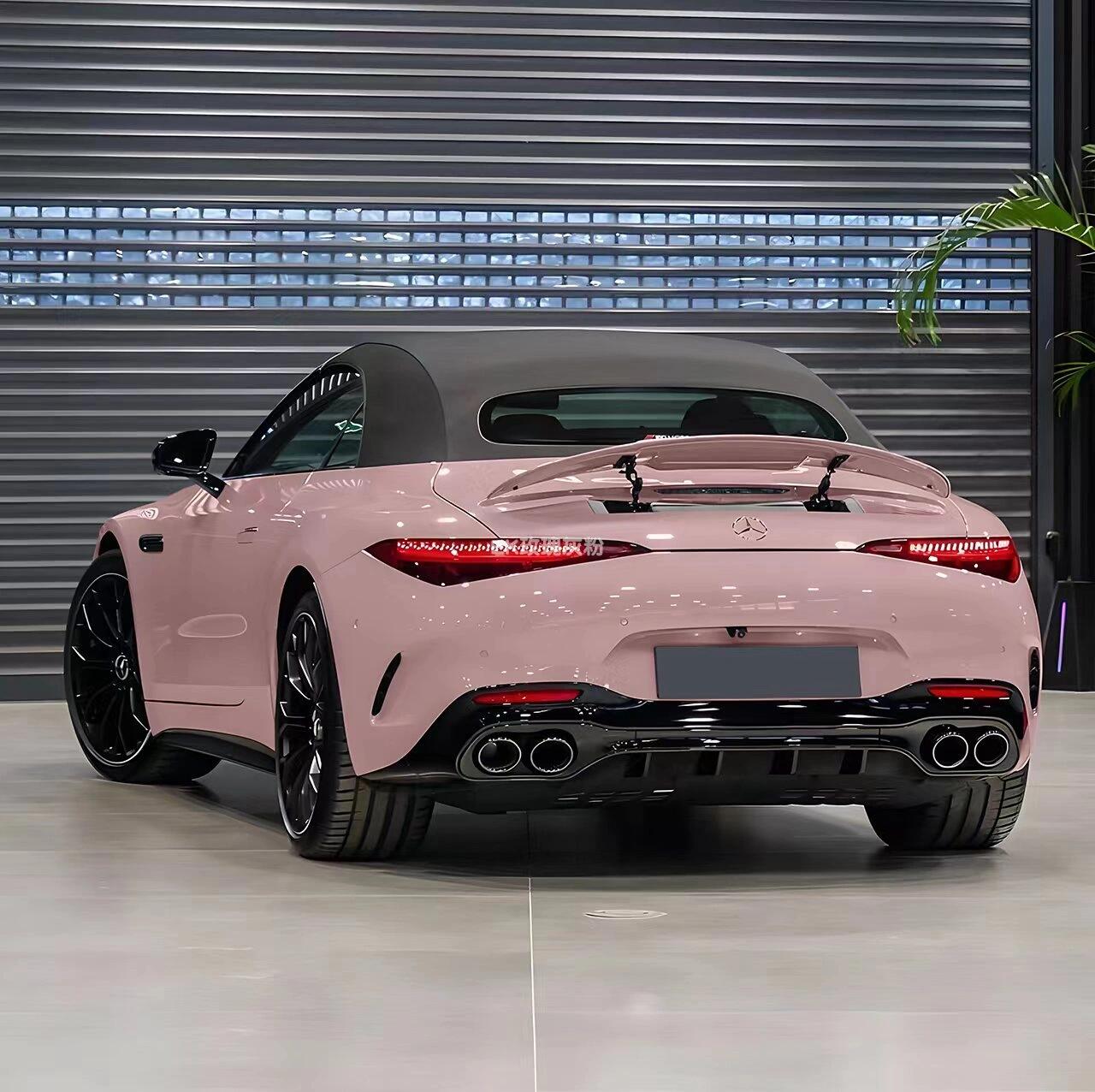 93姐妹们听劝!这辆粉色奔驰小跑绝了