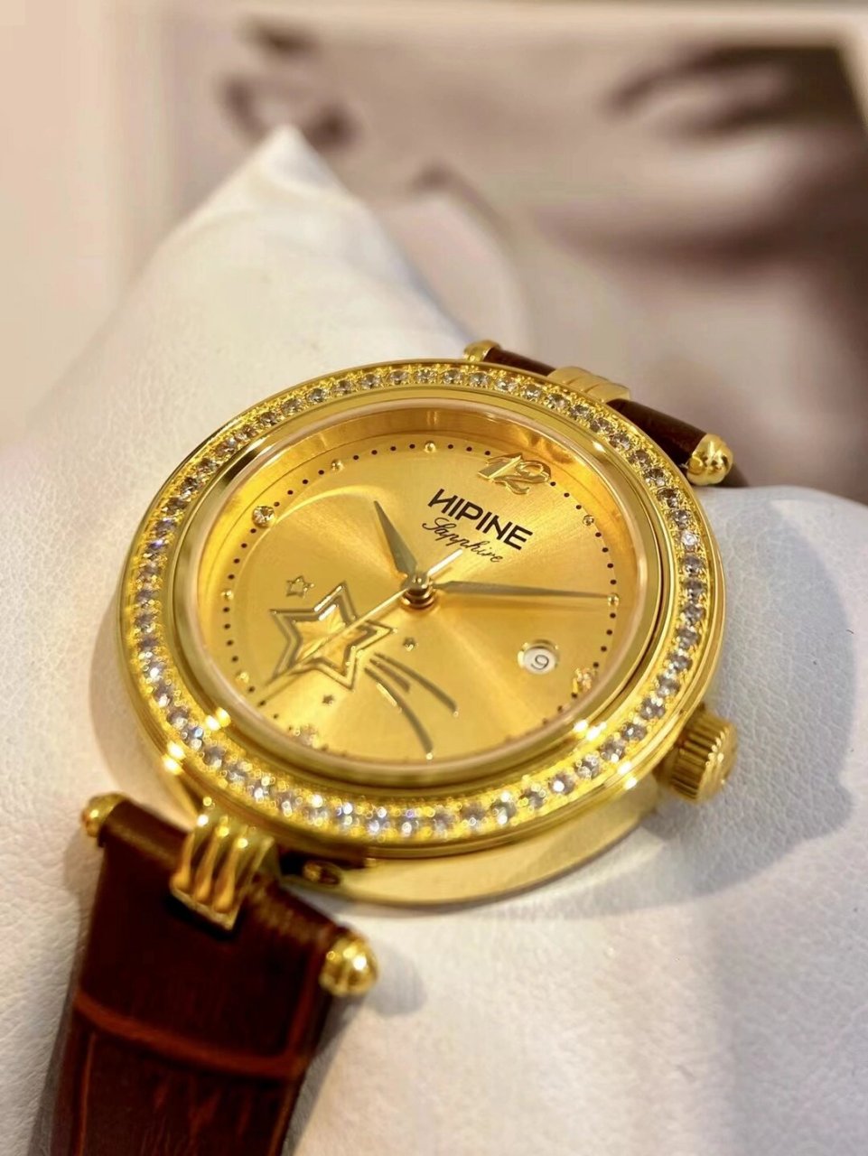 hipine西普尼足金腕表60 15开启纯金时代雕琢精致时光  经典复古