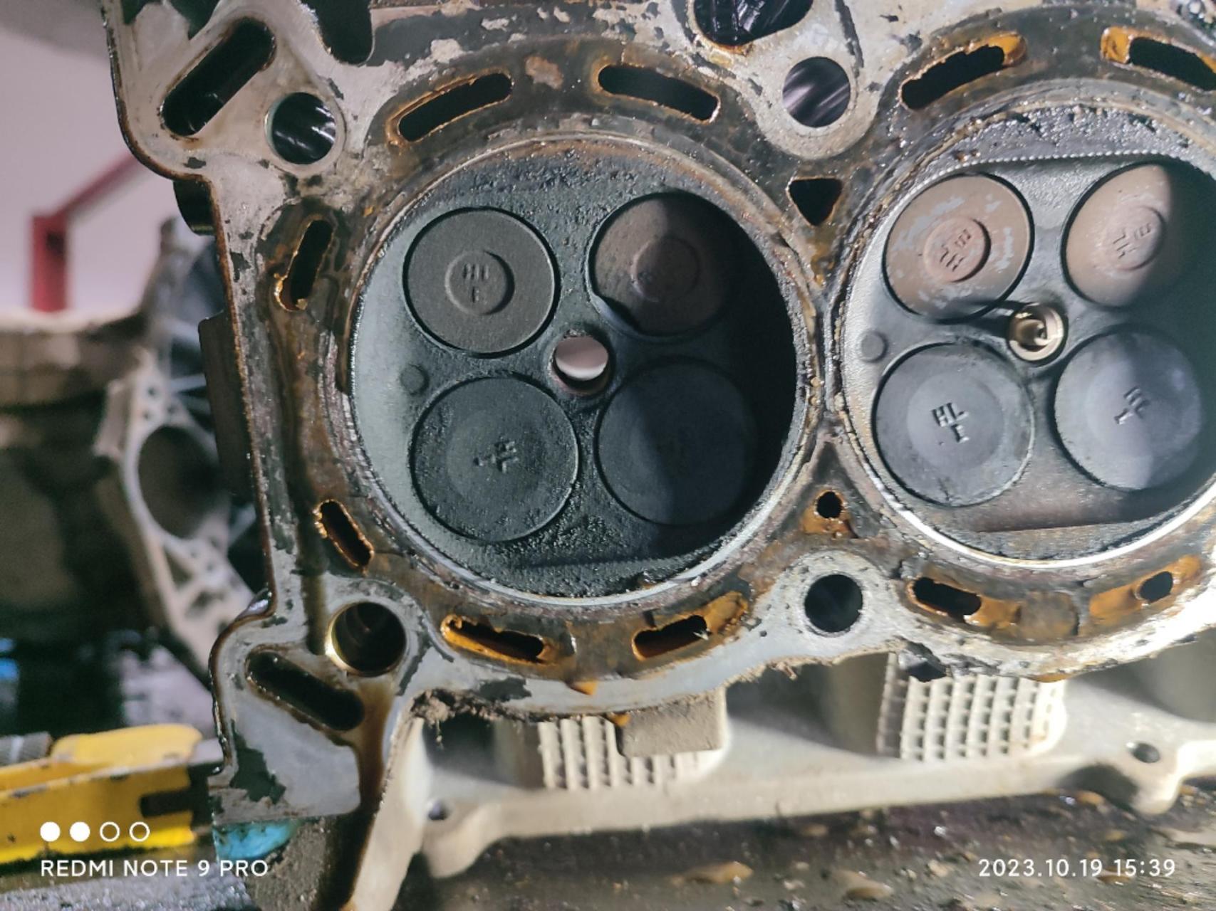 dk10发动机类型的大修发动机换气门的亲记得调整气门要不然没有缸压.