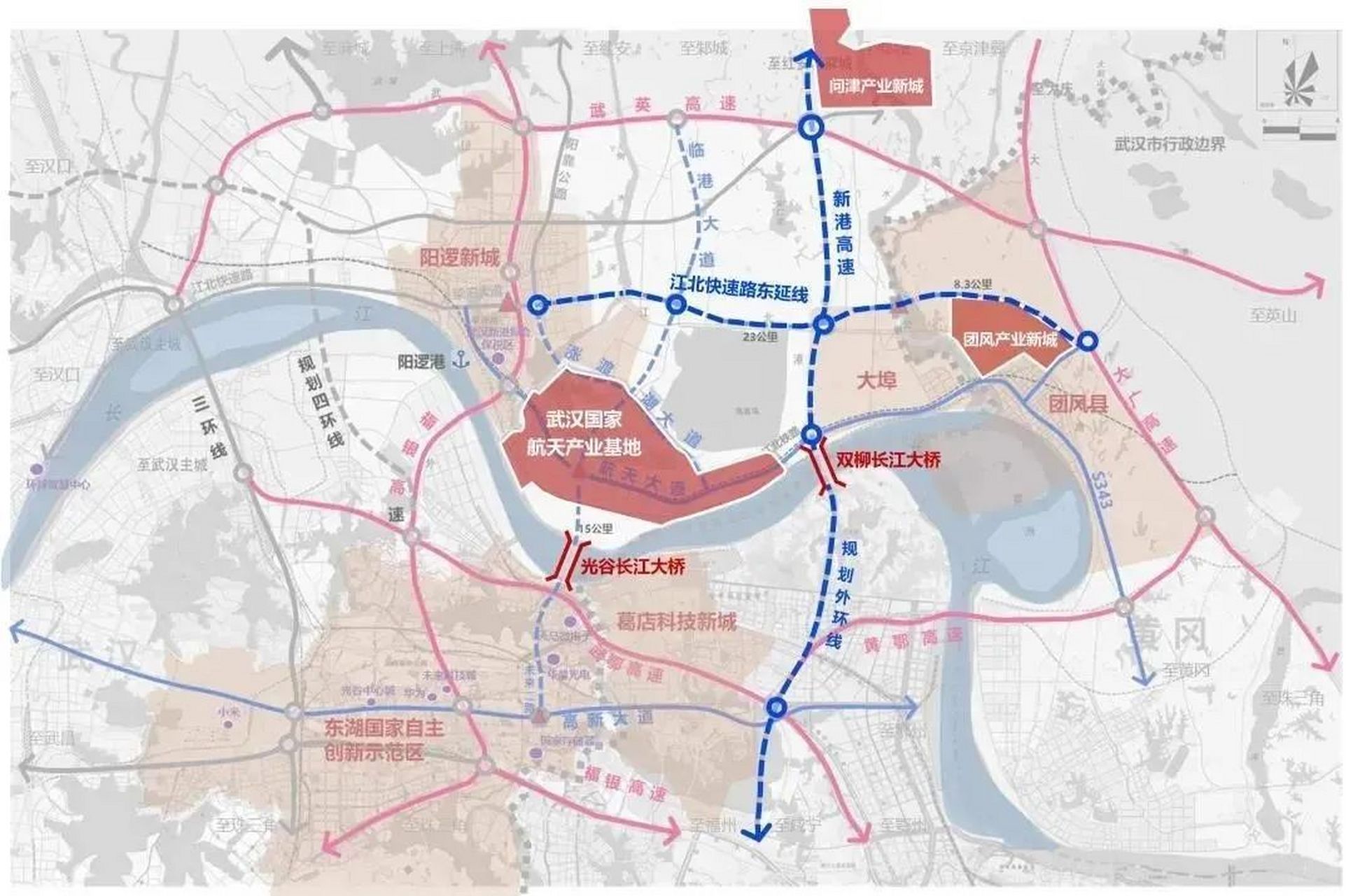 得到了新洲区的回复,经查,光谷长江大桥已纳入我市"十四五"规划