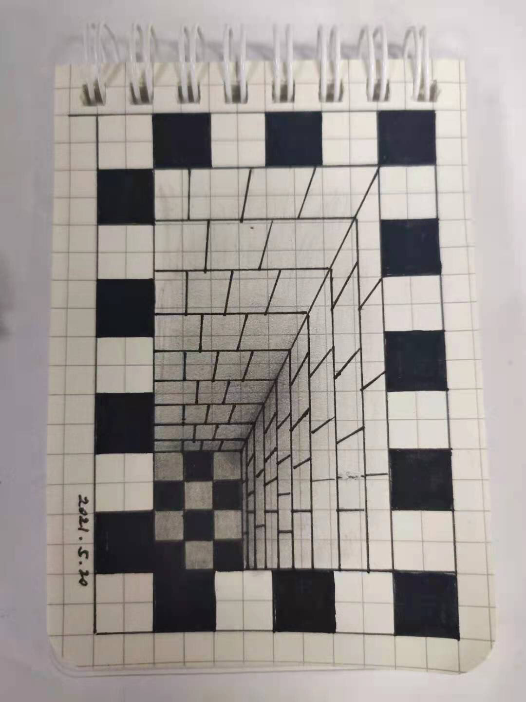 一支笔一把尺就能画出的立体感