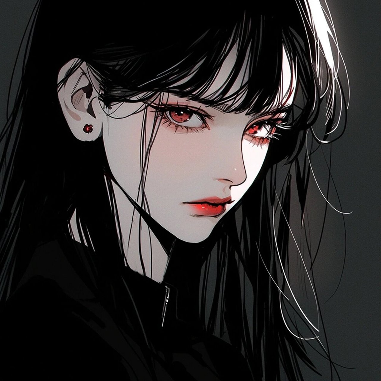 喜欢暗黑风格么?女生酷飒头像 御姐范儿