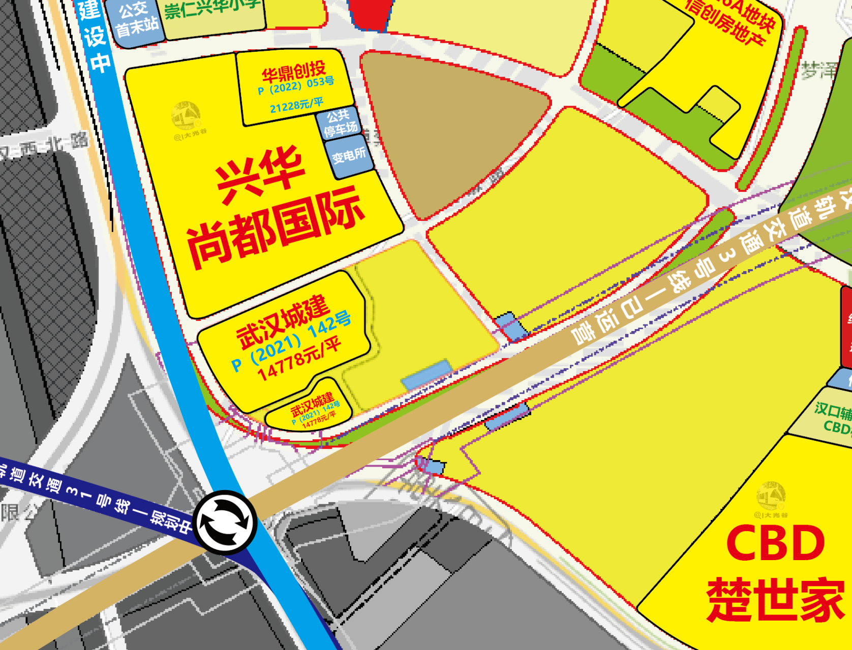 武汉cbd城建住宅项目规划方案公示!