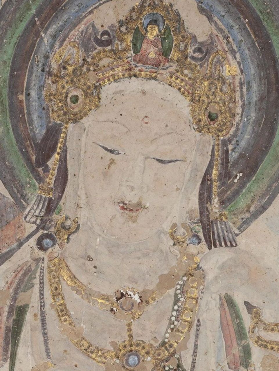 莫高窟 57窟 ,"美人菩萨"所在之处 57窟开凿于初唐,主室南壁弥勒说法