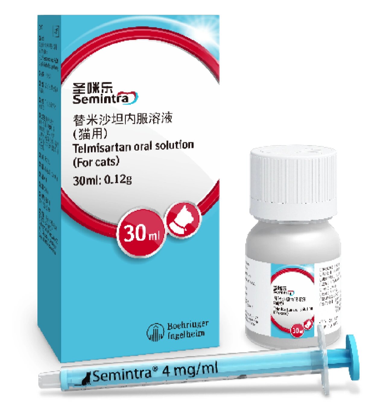 圣咪乐猫用肾衰替米沙坦成分口服液 新一代机制:首个在中国获批的宠物