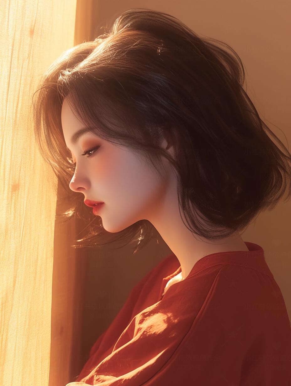 你们要的红衣短发