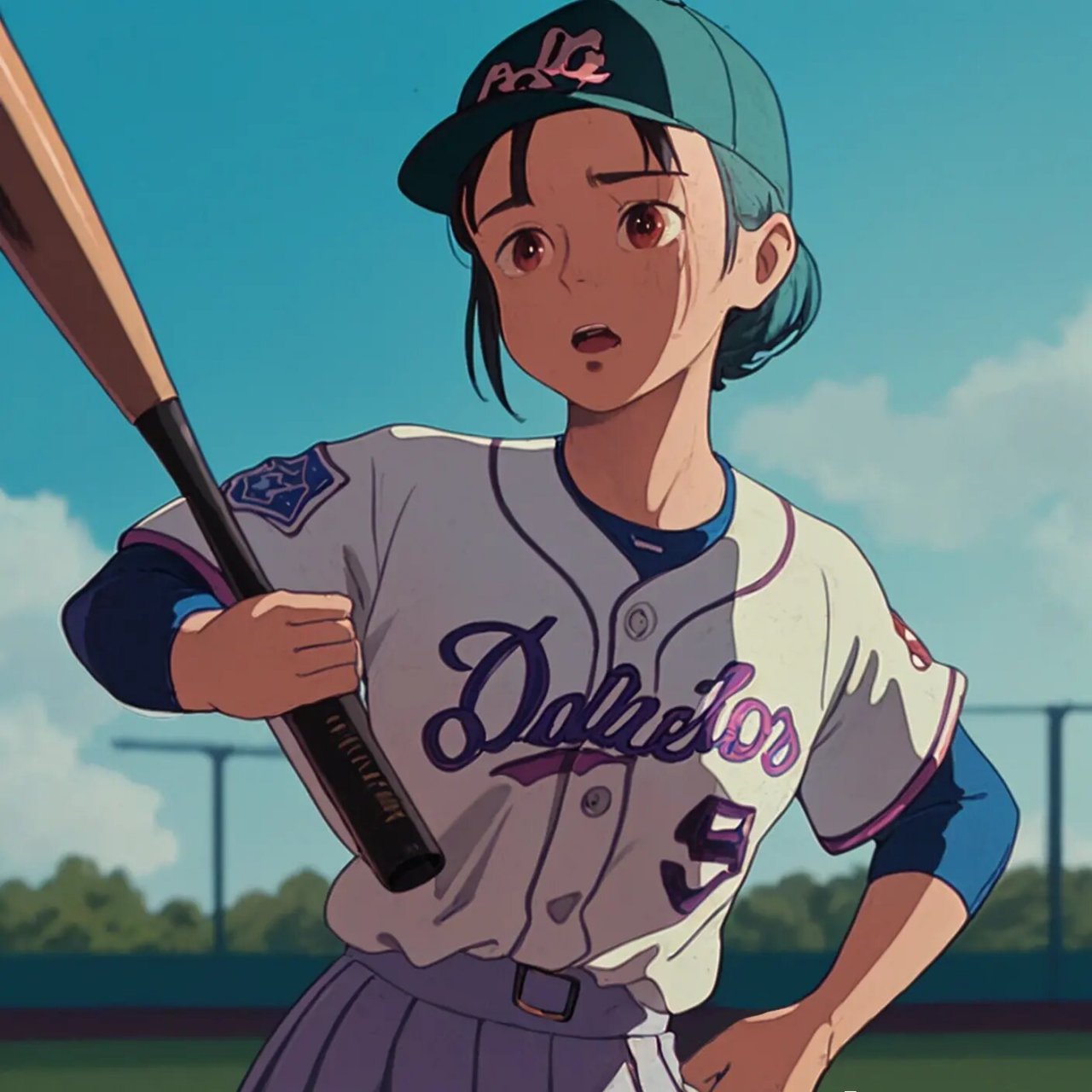 可爱的棒球女孩来啦