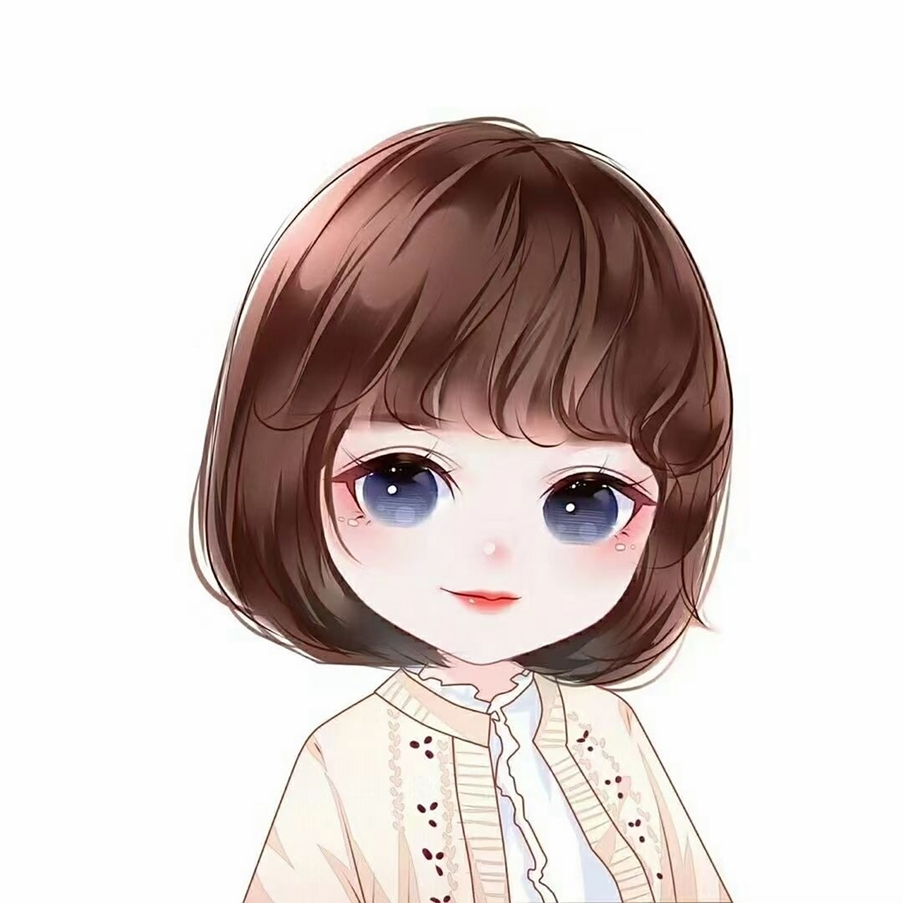 唯美气质小众的动漫手绘微信头像/女生头像