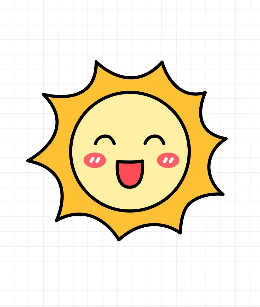 简笔画太阳 有手就会的太阳简笔画,一看就会