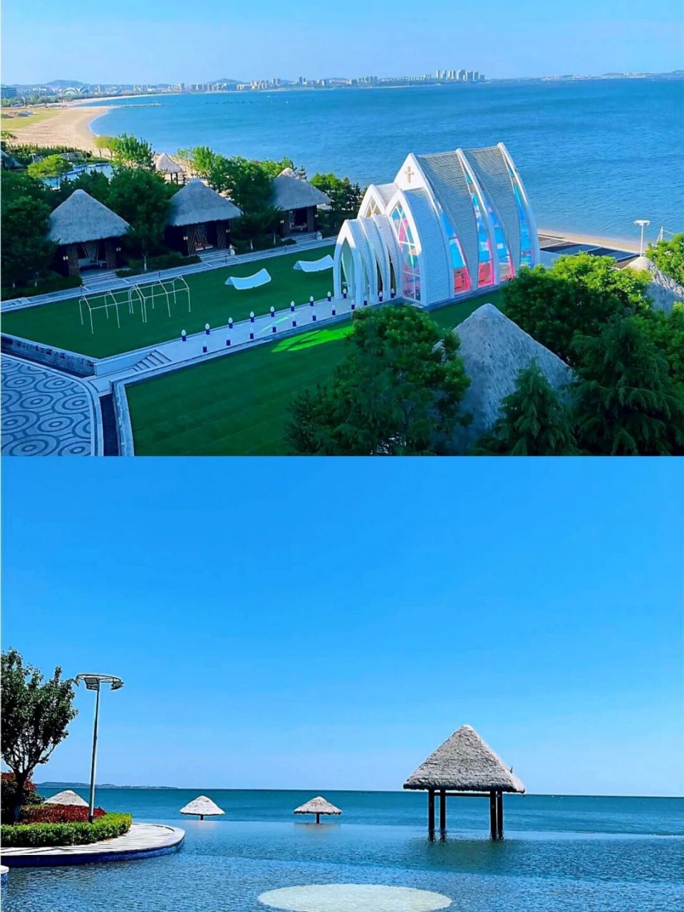 荣成!海景酒店推荐,打开窗是白浪沙滩,推开门拥抱自然!