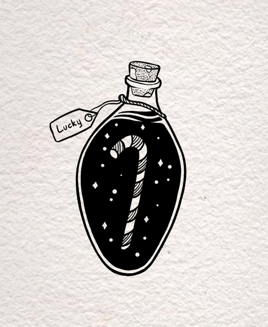 简笔画|福灵剂插画 来一瓶福灵剂,幸运的一周哦,快来和我一起画起来吧