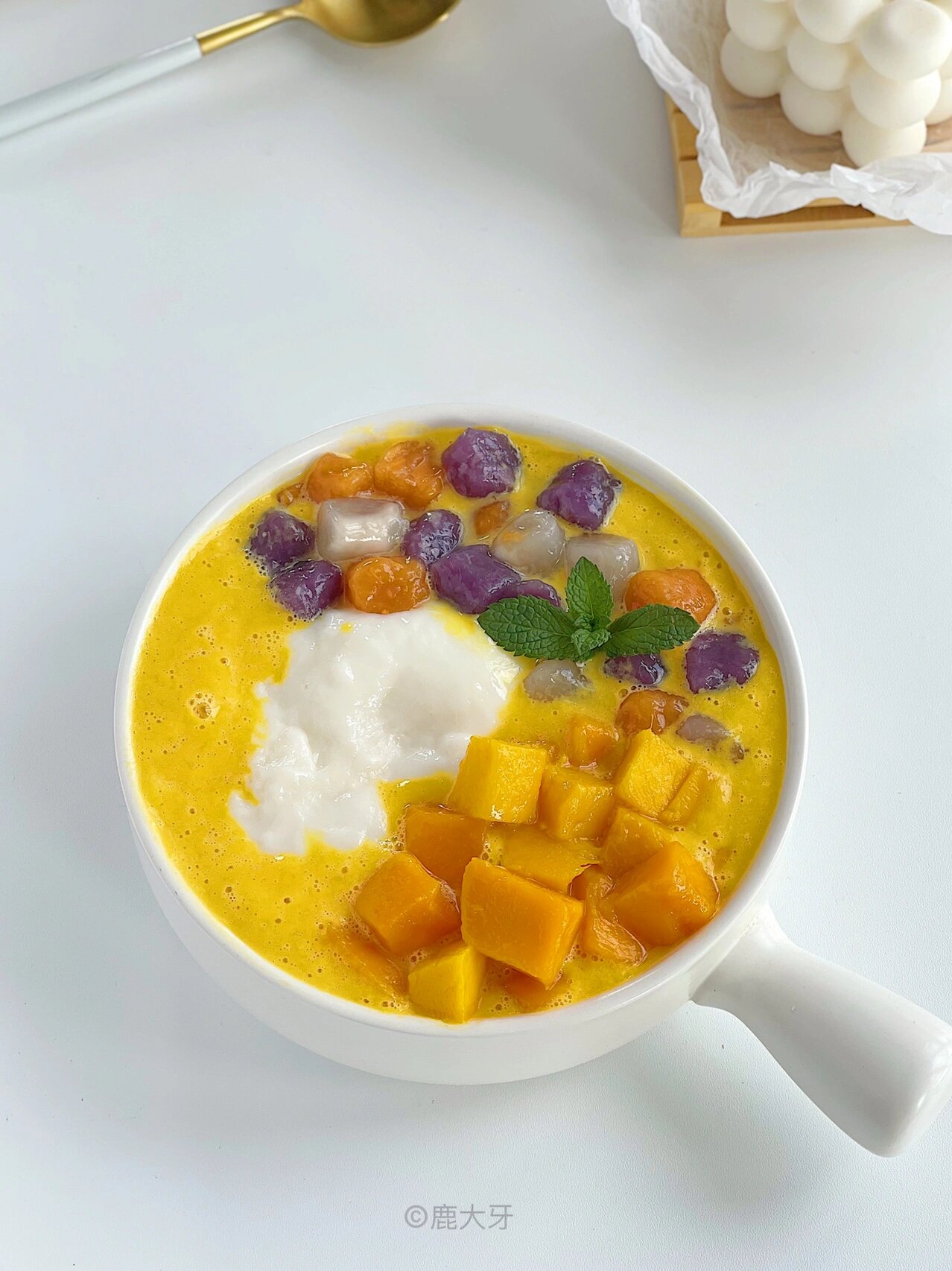 夏日必备甜品03芒果芋圆冰麻薯91附芋圆做法