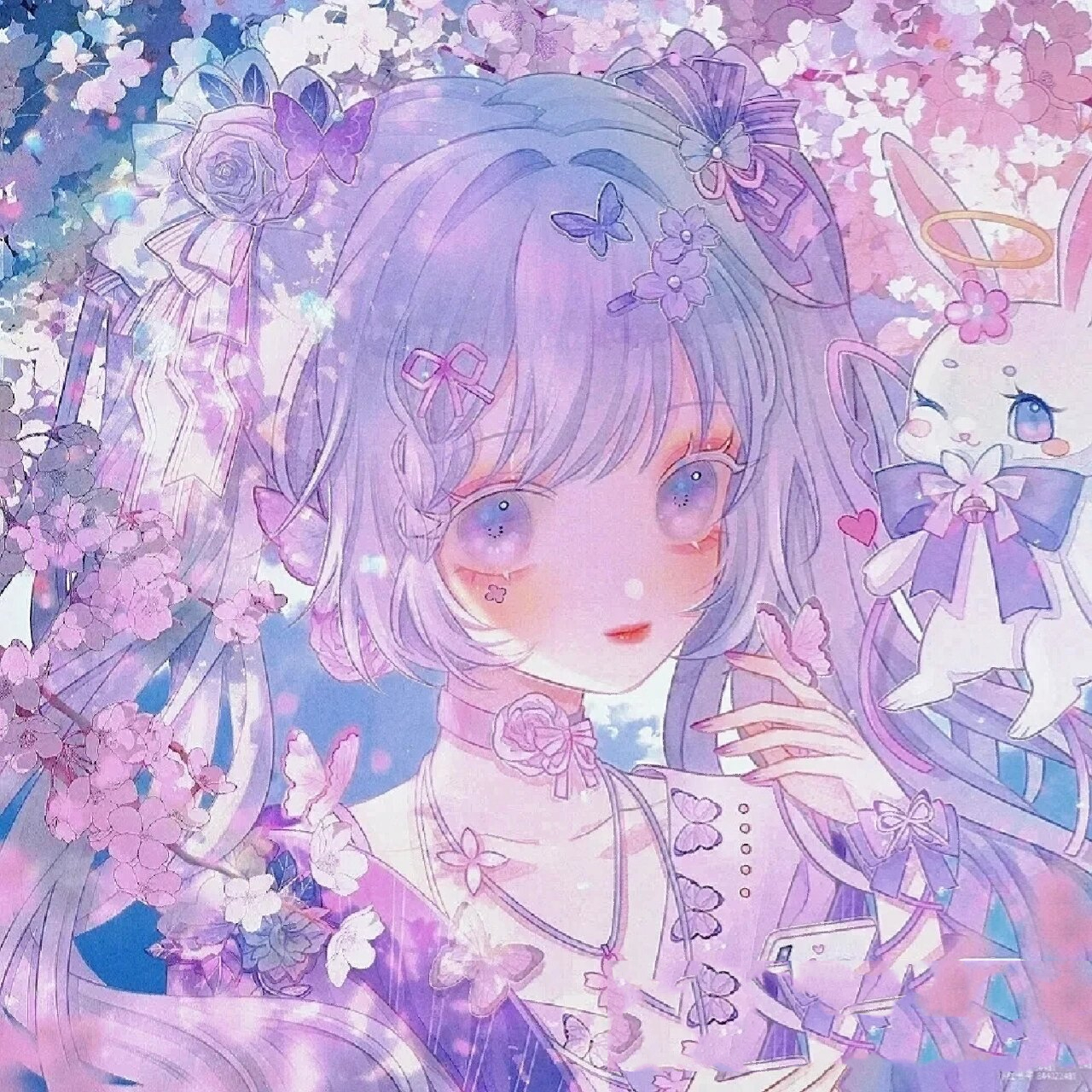 紫色系动漫头像