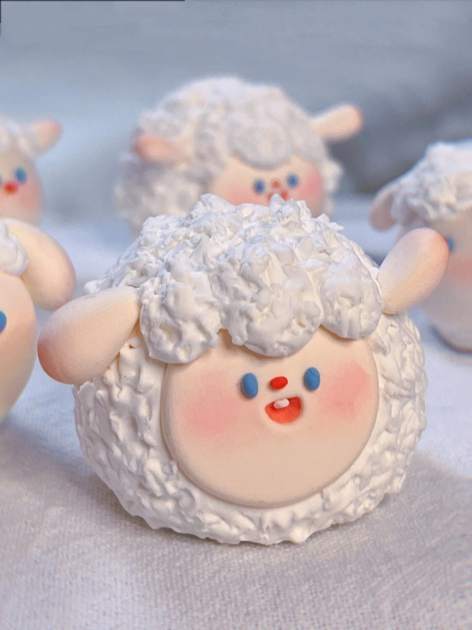 超轻粘土|软糯小羊(附教程) 今天做了一群软糯的小羊91 欢迎小仙女