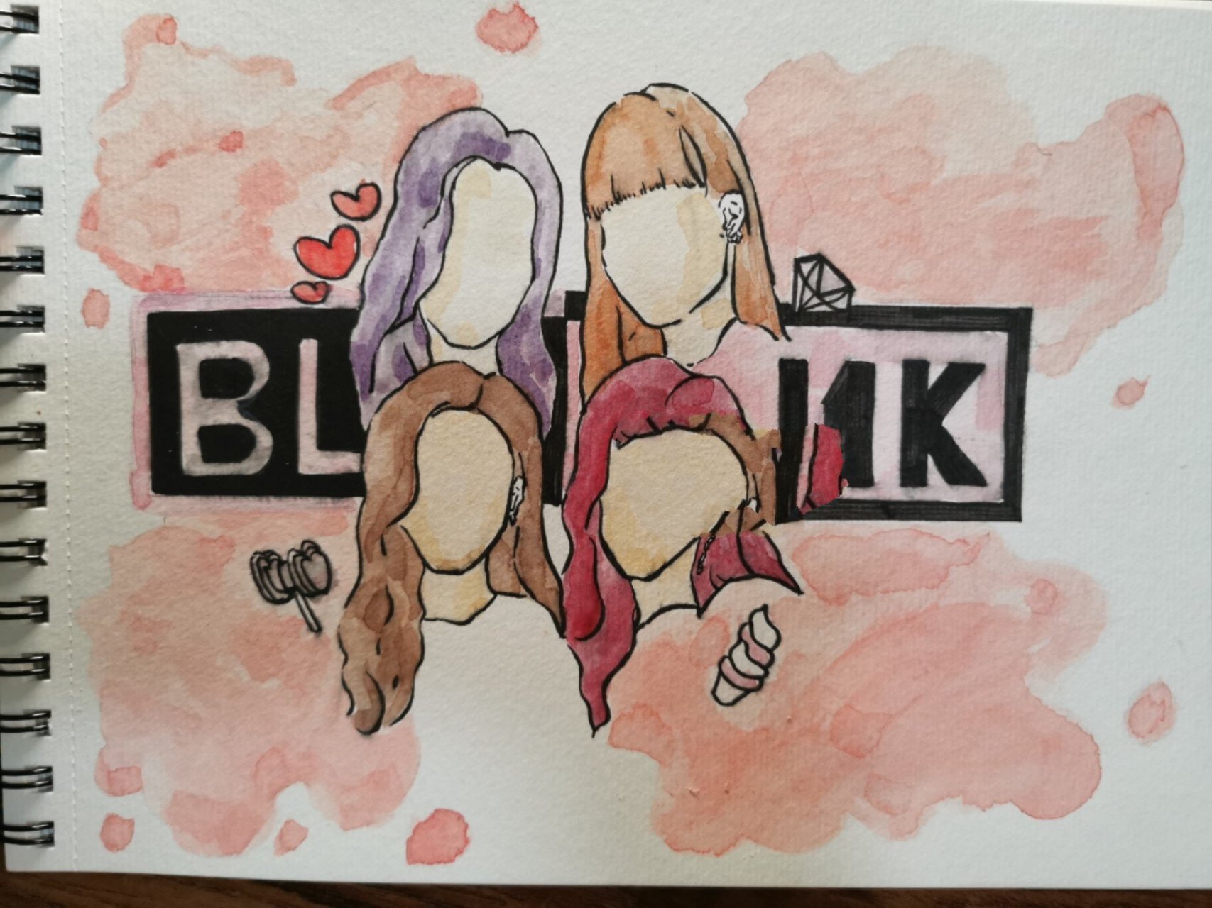 blackpink手抄报模板图片