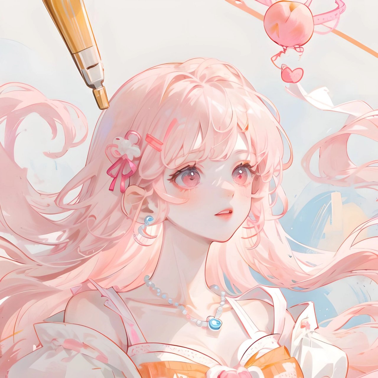 少女头像|今日份蜜桃粉色系99桃子  如果车窗会说话 他一定记录了